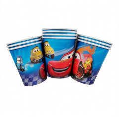 Стаканы (250 мл) Тачки, 10 шт.