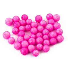 Шарики пенопласт 6-8мм ярко-розовые 10гр